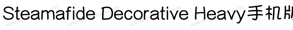 Steamafide Decorative Heavy手机版字体转换